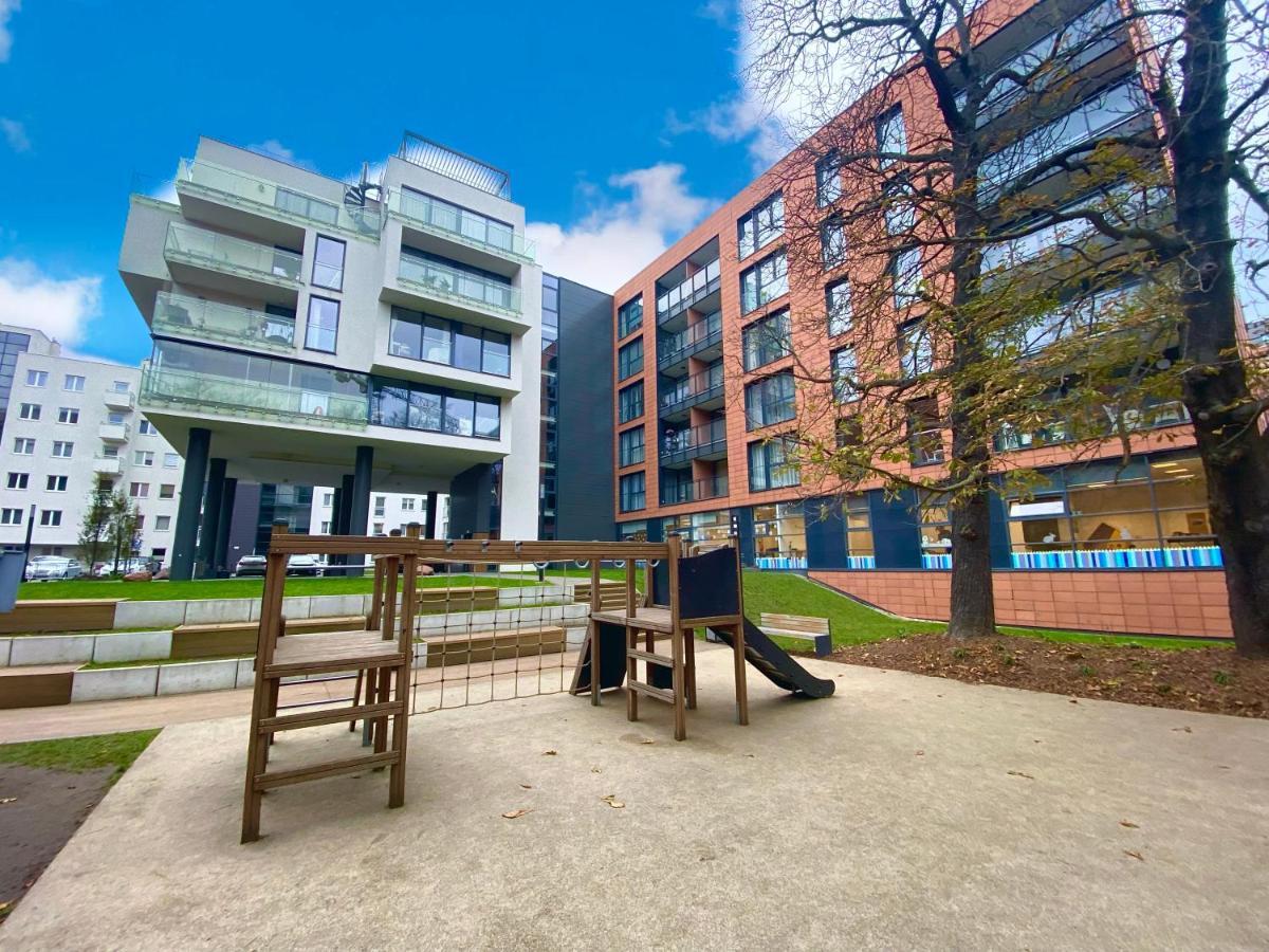 Apartament W Sercu Gdanska Z Parkingiem Podziemnym Esterno foto